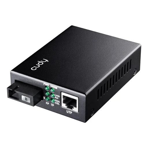 Cudy MC100GSB-40B network media converter 1000 Mbit/s Multi-mode Single-mode Black - Converters