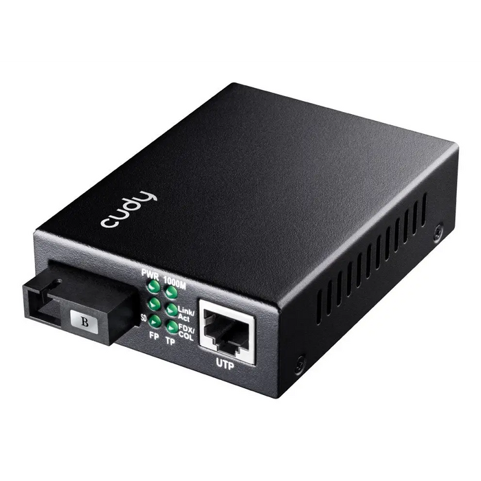 Cudy MC100GSB-60B network media converter 1000 Mbit/s Multi-mode Single-mode Black - Converters