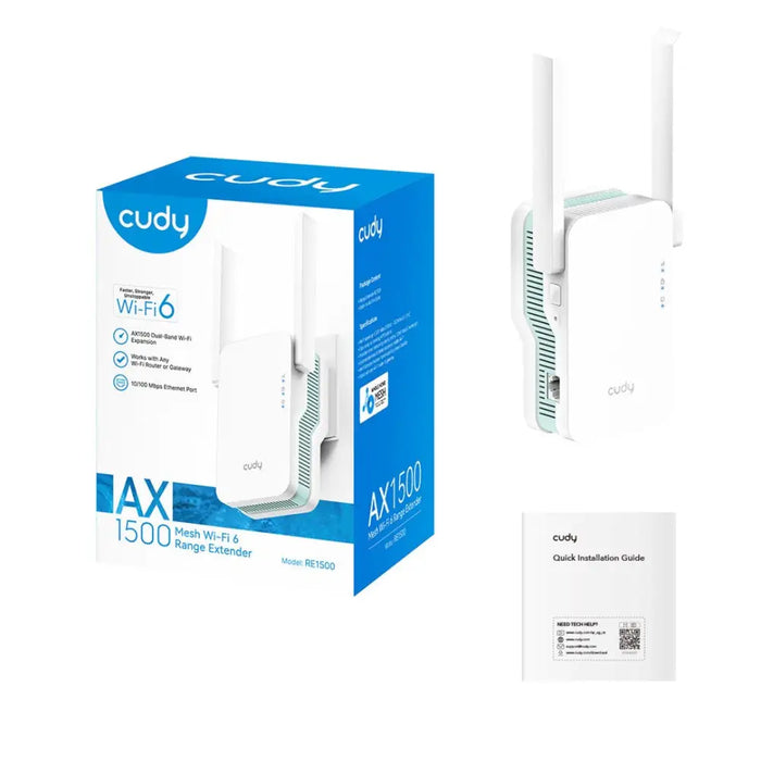 CUDY RE1500 Mesh Wi-Fi 6 Signal Booster - RepeatersKIL-REP<<<CommunicationKIL<<<ActionPL