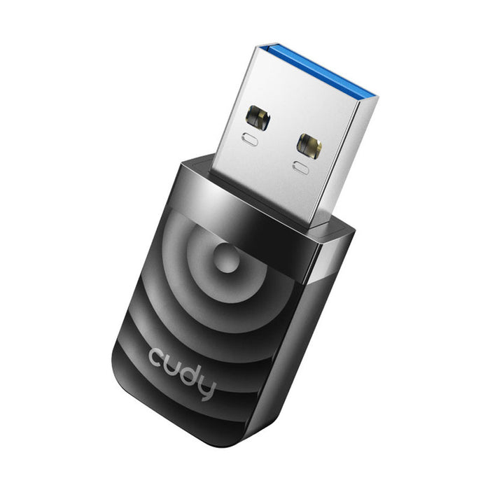 Wireless nano adapter Cudy WU1300S, USB 3.0, 2.4/5 Ghz, Built-in antenna 2dBi