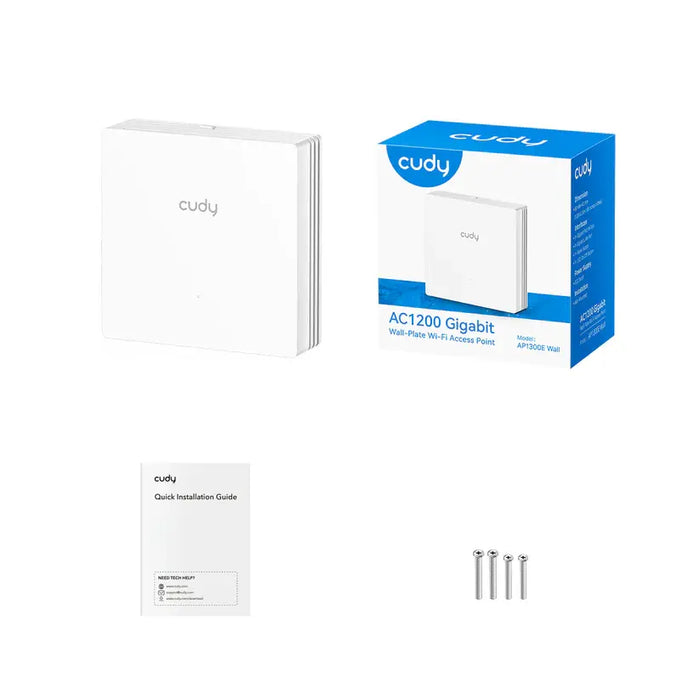 Cudy AP1300E Wall Wireless Access Point, AC1200