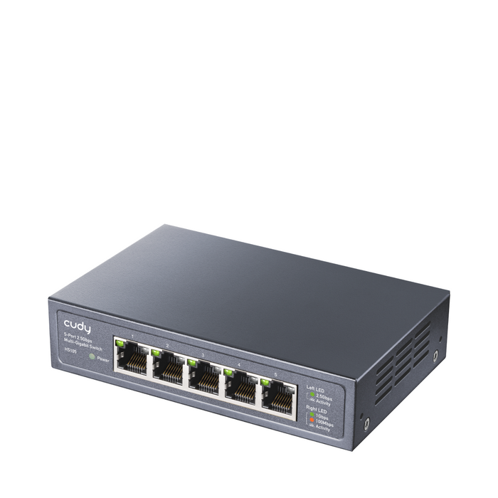 Switch Cudy HS105, 5x2.5G port Gigabit Ethernet (RJ45), Metal housing