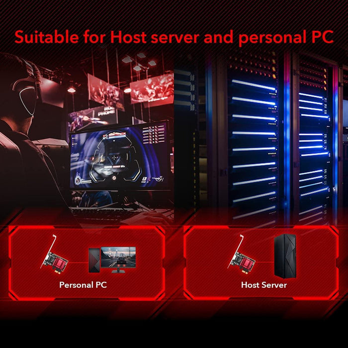 Network card Cudy PE25, PCIe, 10 Mbps/ 100 Mbps/ 1 Gbps/ 2.5 Gbps