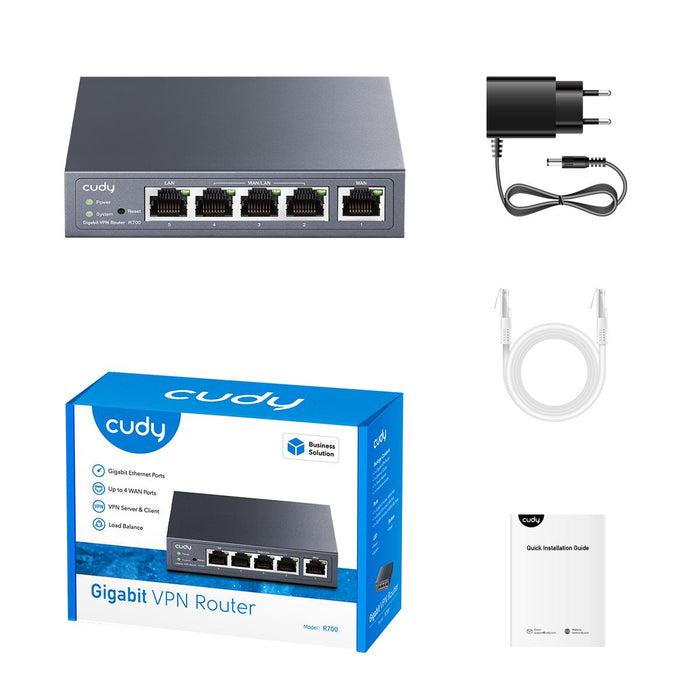 Cudy R700 Router, Gigabit Multi-WAN, VPN