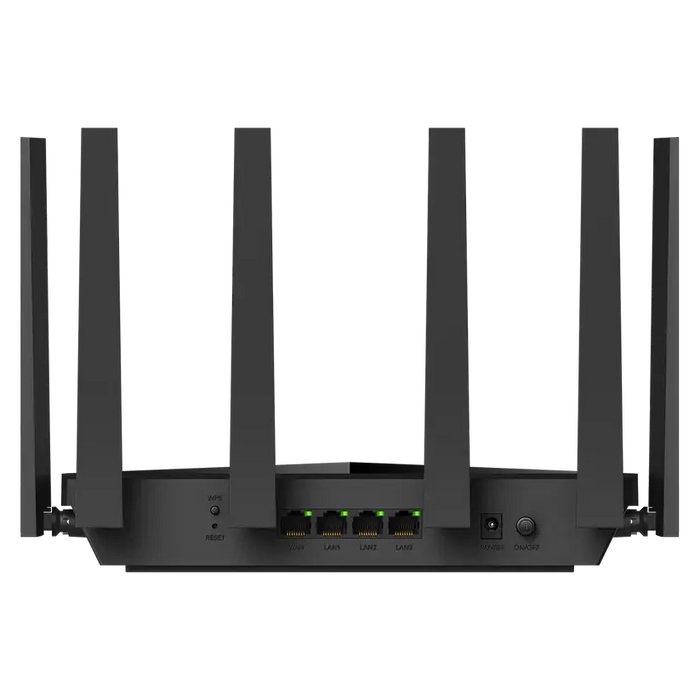 Wireless router Cudy WR11000, BE11000 Tri Band Wi-Fi 7, 4x2.5Gbps port, 6x5dBi antennas