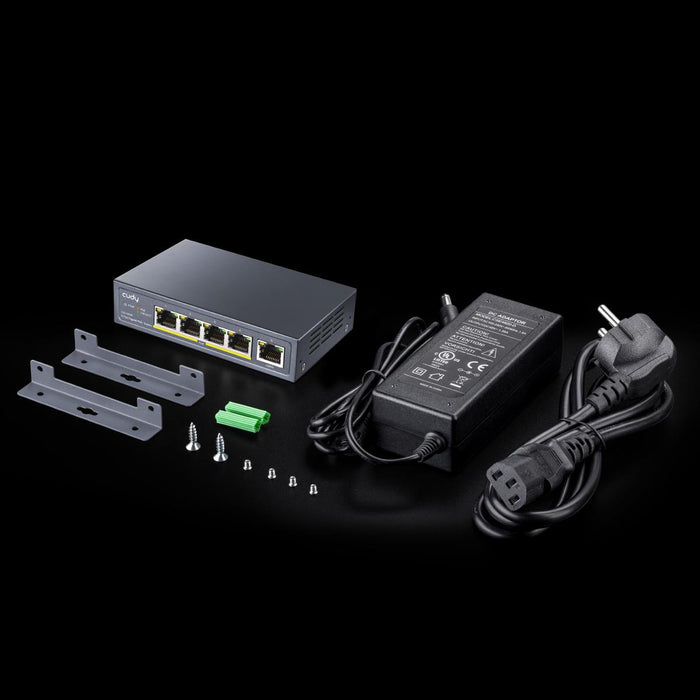 Switch Cudy GS1005P, 5 ports, 10/100/100, PoE+ Switch 60W, Uplink port