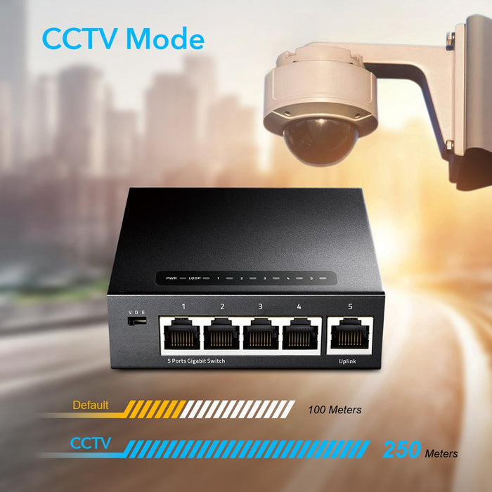 Switch Cudy GS105, 5 ports, 10/100/1000, Auto-MDI/MDIX