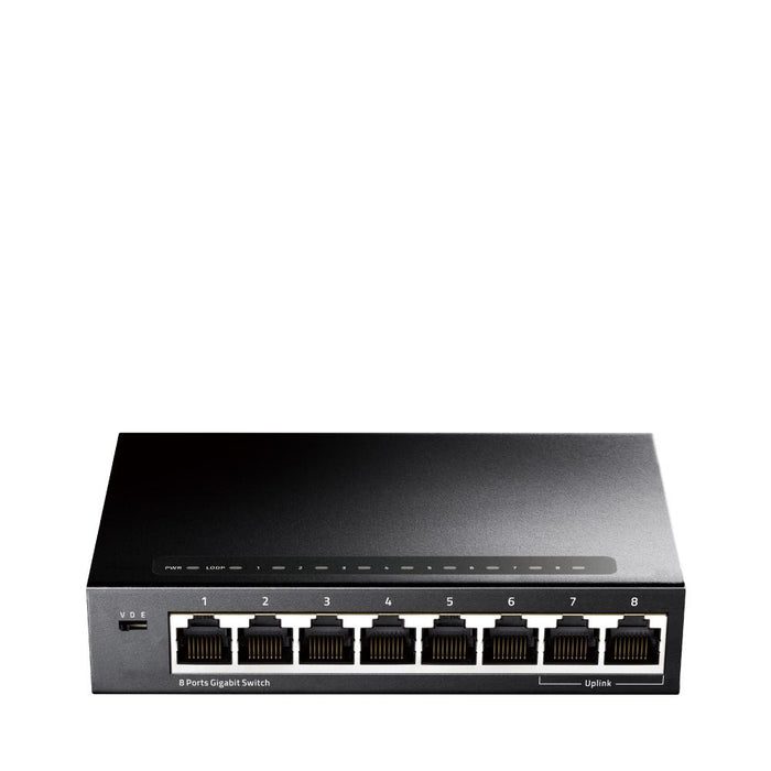 Switch Cudy GS108, 8 ports, 10/100/1000, Auto-MDI/MDIX, Metal housing