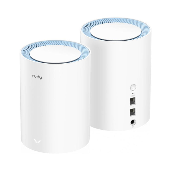 Wireless Mesh System Cudy M1200 2, AC1200 Dual Band, 2.4/5 GHz, 300 - 867 Mbps, 2 pieces