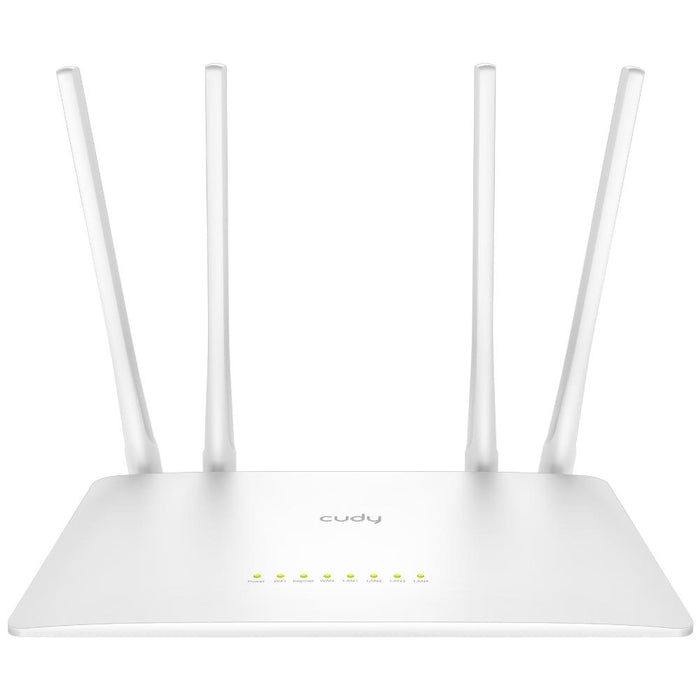 Wireless router Cudy WR1200, V2.0, 2.4/5 GHz, 300 - 867 Mbps, 10/100/