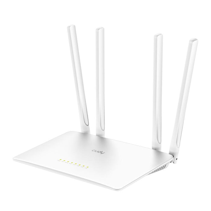 Wireless router Cudy WR1200, V2.0, 2.4/5 GHz, 300 - 867 Mbps, 10/100/