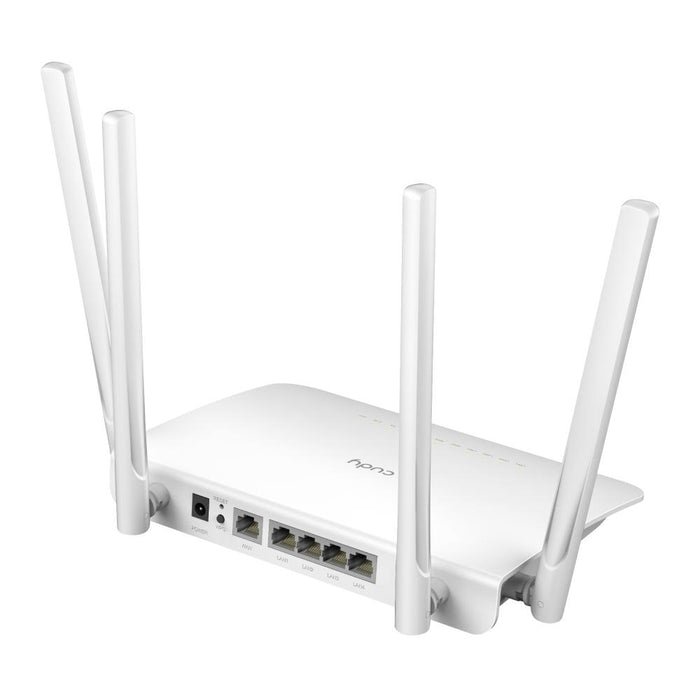 Wireless router CUDY WR1300, Dual-band AC1200, 300+867 Mbps, 5x10/100/1000, White