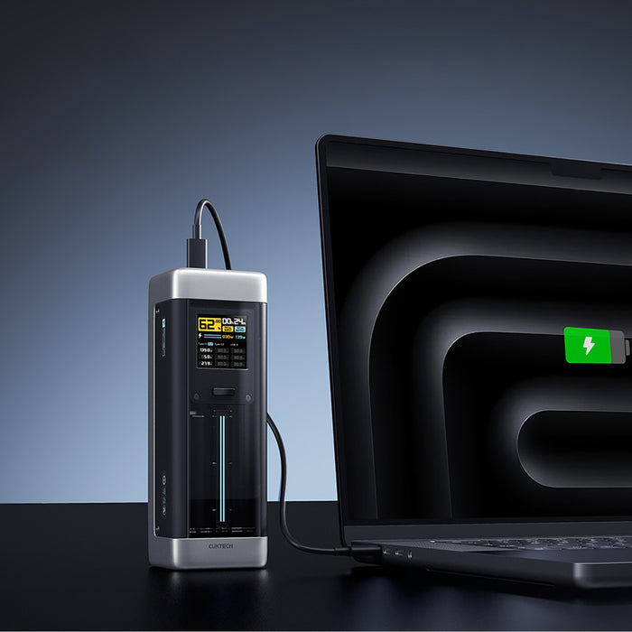 Powerbank Cuktech CUK00P23GLBK 210W 25000mAh Power Bank 2 x USB-C 1 x USB-A - Black
