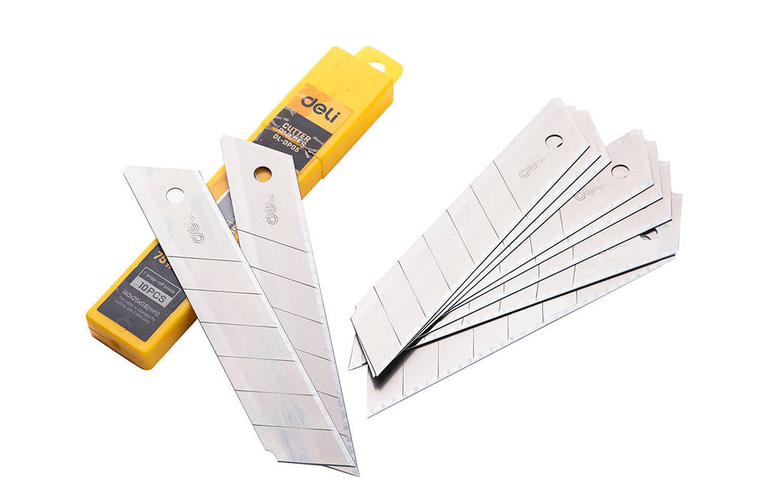 Cutter 25mm 10 pcs blade head Deli Tools EDL-DP05 (silver) - Cutting tools<<<Tools<<<InnproXML