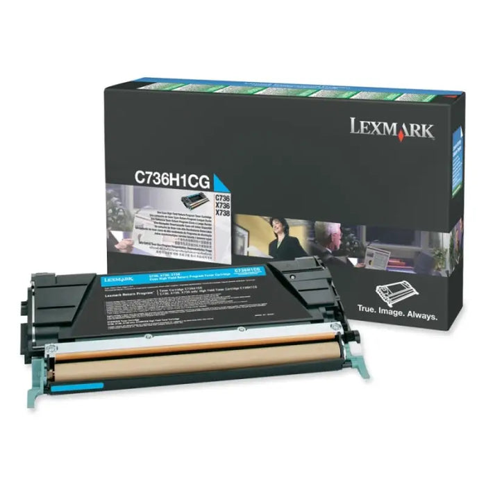 Cyan High Yield Toner Cartridge,10,000 pages,C736dn / C736dtn / C736n / X736de / X738de / X738dte Return Programme