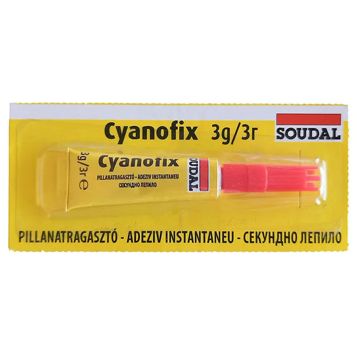 CYANOFIX SECOND ADHESIVE 3 G SOUDAL - Лепила<<<Лепила и ленти<<<Бои и лакове<<<Praktiker&&&Лепила<<<Лепила и