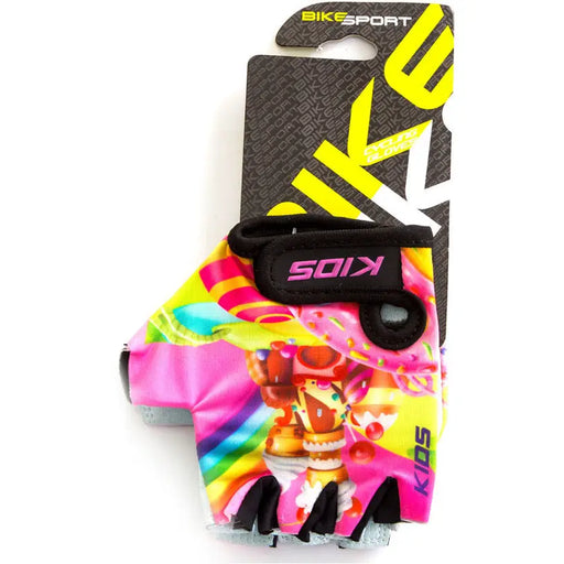 CYCLING GLOVES CHILDREN’S BIKESPORT RAINBOW GM-103-S - Аксесоари за велосипеди<<<Велосипеди и аксесоари<<<Авто и