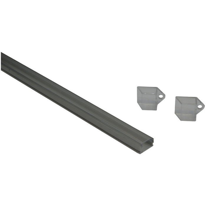 ALUMINUM PROFILE FOR LED STRIP P-SHAPED, TRANSPARENT 3M D-IL