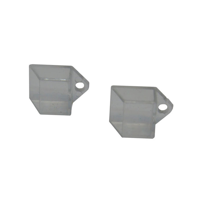 SET OF PLUGS FOR PROFILE LED STRIP P-SHAPED TRANSPARENT D-IL