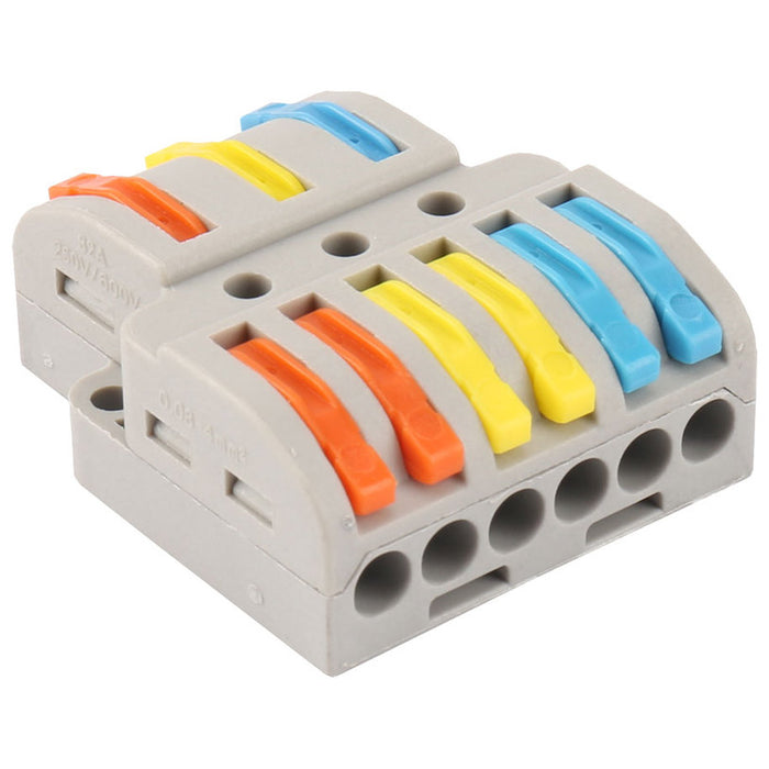 CONNECTOR TWO-WAY 3P-6P 1 NUMBER D-IL