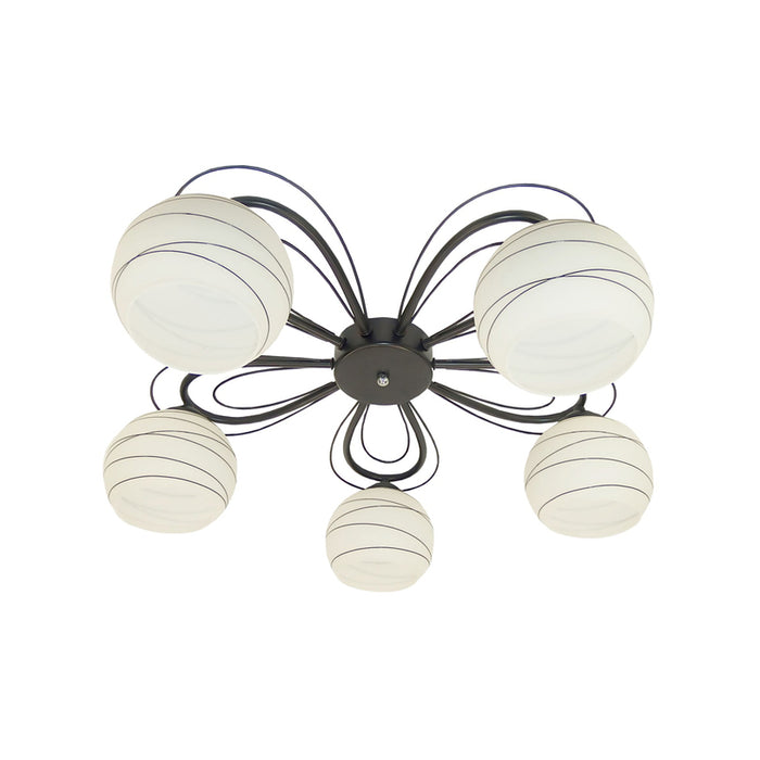 CHANDELIER FIVE E27 BLACK D-IL UITTA PILA