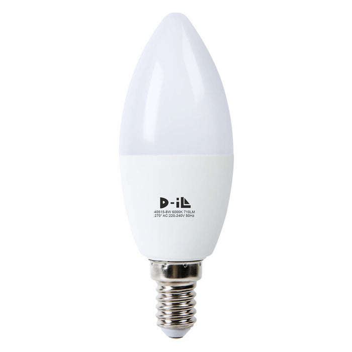 LED CANDLE BULB E14 C37 8W 710LM 6000K D-IL