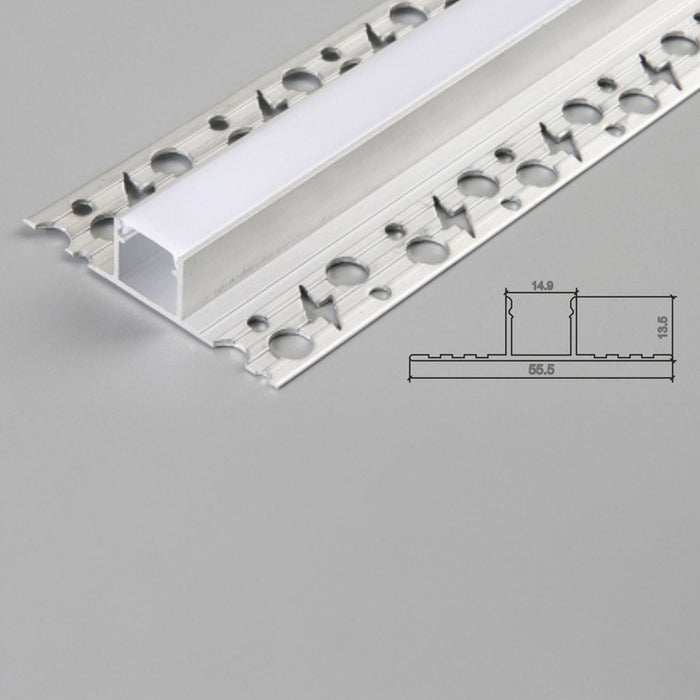 ALUMINUM PROFILE FOR INSTALLATION UNDER CARDBOARD D-IL