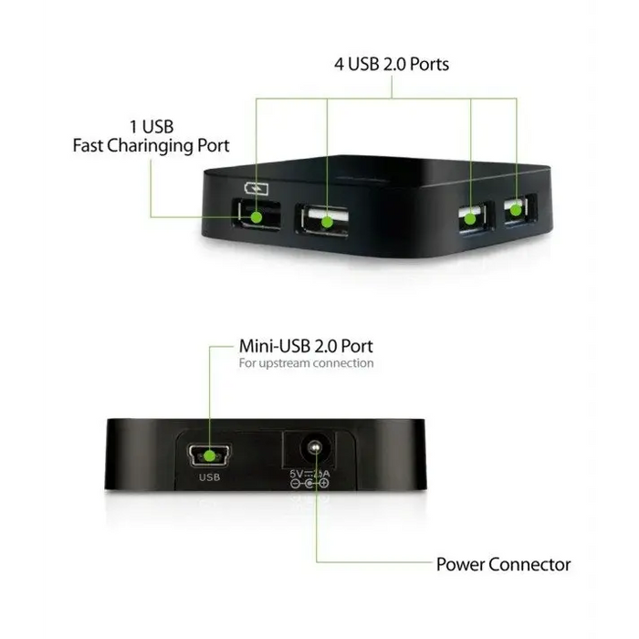 D-Link 4-Port USB 2.0 Hub - USB и FireWire продукти<<<D-LINK мрежови продукти<<<D-LINK<<<PolyComp