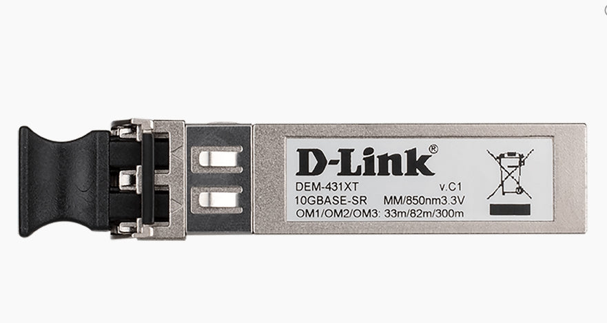 D-Link 10GBase-SR SFP+ Transceiver, 80/300m