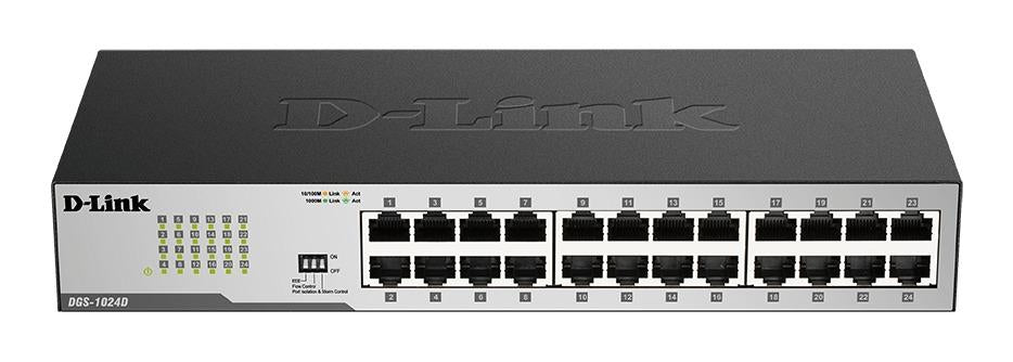 Switch D-Link DGS-1024D/E, 24 port 10/100/1000, Desktop, rack mount