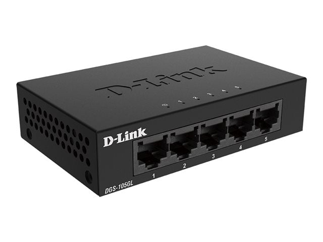 Desktop Switch D-Link DGS-105GL 5 p 10 / 100 / 1000 Mbps Black
