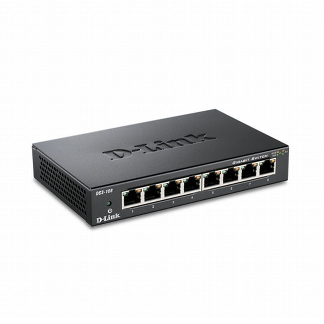 D-Link 8-port 10/100/1000 Gigabit Metal Housing Desktop Switch