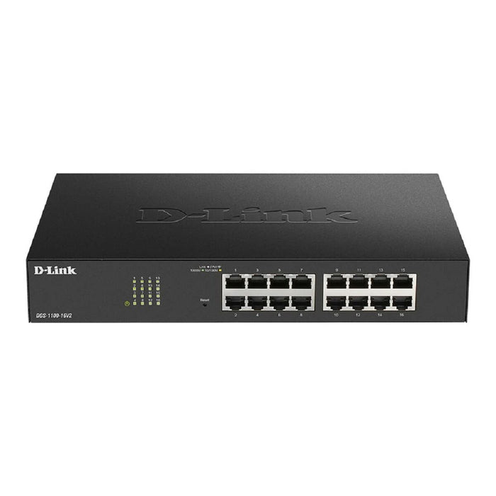 Switch D-Link DGS-1100-16V2, 16-port 10/100/1000 Gigabit Smart Switch, managed