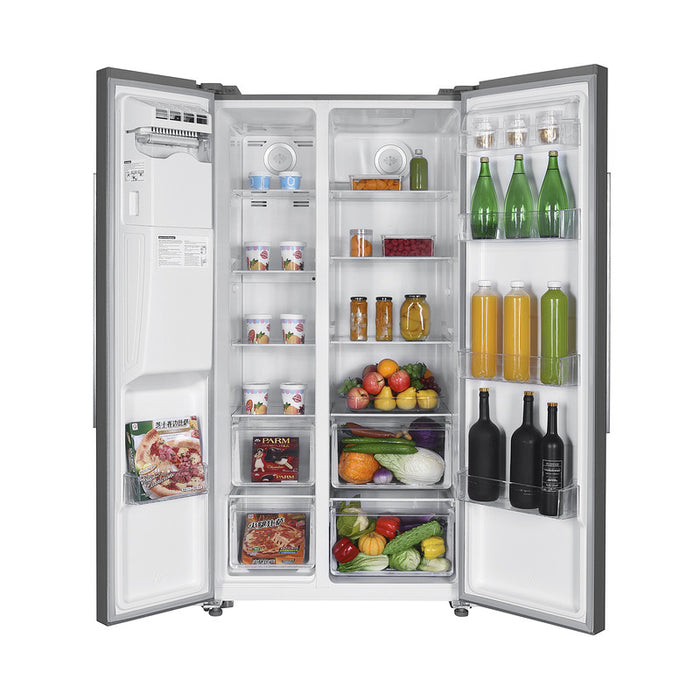 Refrigerator Side-by-Side Daewoo CSMSBS4ELVB8-EU, 513 l, E, No Frost, Inox