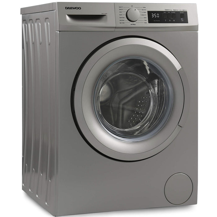 Washing machine Daewoo WM812T1SB0BG*** , 1200 rpm, 8.00 kg, B , Silver