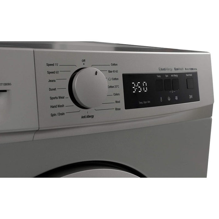 Washing machine Daewoo WM812T1SB0BG*** , 1200 rpm, 8.00 kg, B , Silver