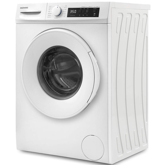 Washing machine Daewoo WM812T1WU0BG*** , 1200 rpm, 8.00 kg, D , White
