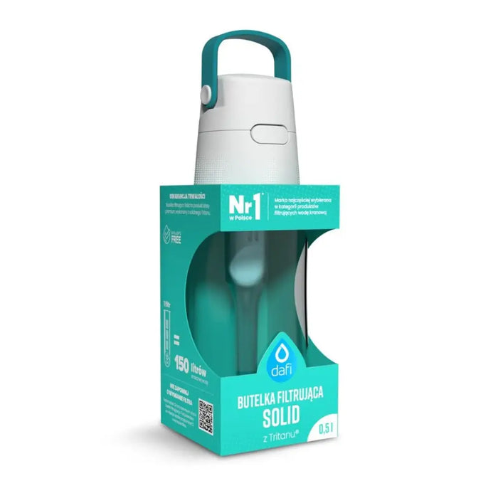 Dafi SOLID 0.5 l bottle with filter cartridge (turquoise) - Filter bottlesAGD-BUF<<<Home Appliance