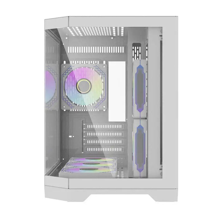 Darflash FT418 computer case + 6 aRGB fans (white) - With fan<<<PC Cases<<<Gaming<<<InnproXML