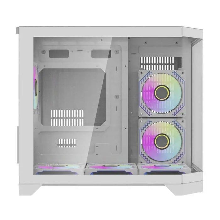 Darflash FT418 computer case + 6 aRGB fans (white) - With fan<<<PC Cases<<<Gaming<<<InnproXML
