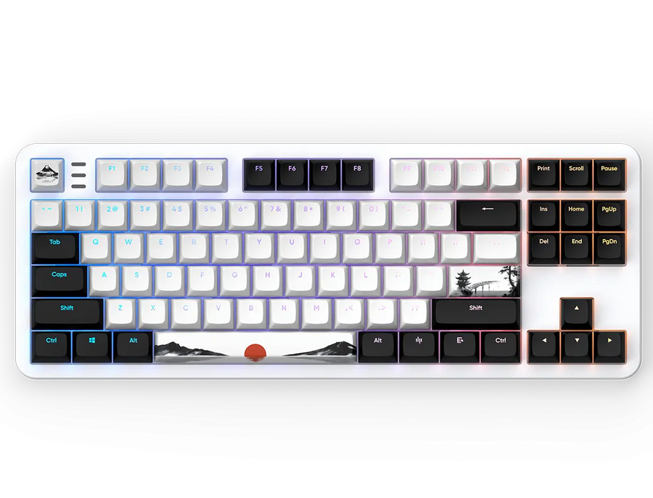 Gaming Mechanical Keyboard Dark Project 87 Fuji V2 RGB TKL - G3MS Sapphire Switches, ABS