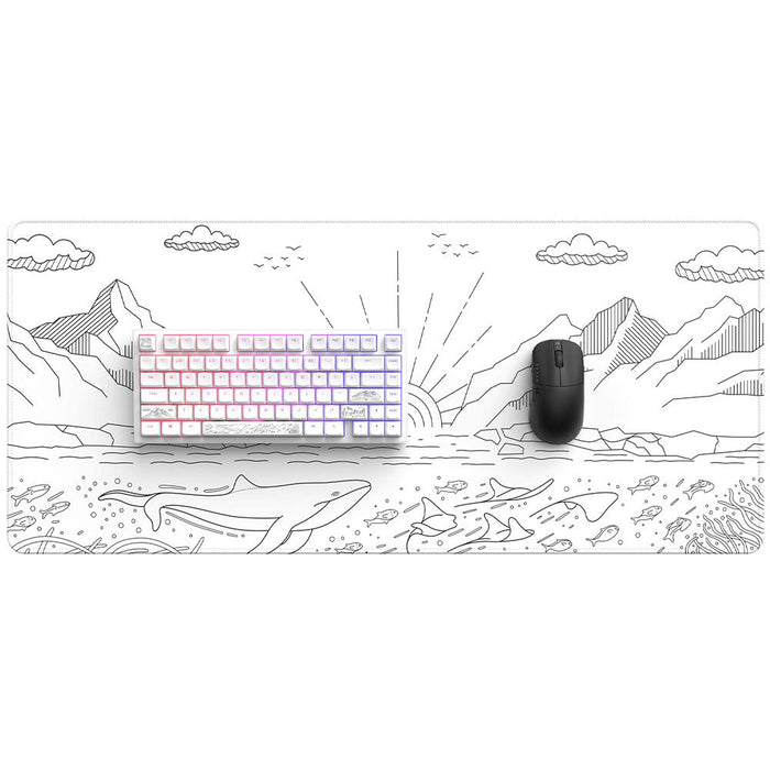 Gaming pad Dark Project - Nostra White XL