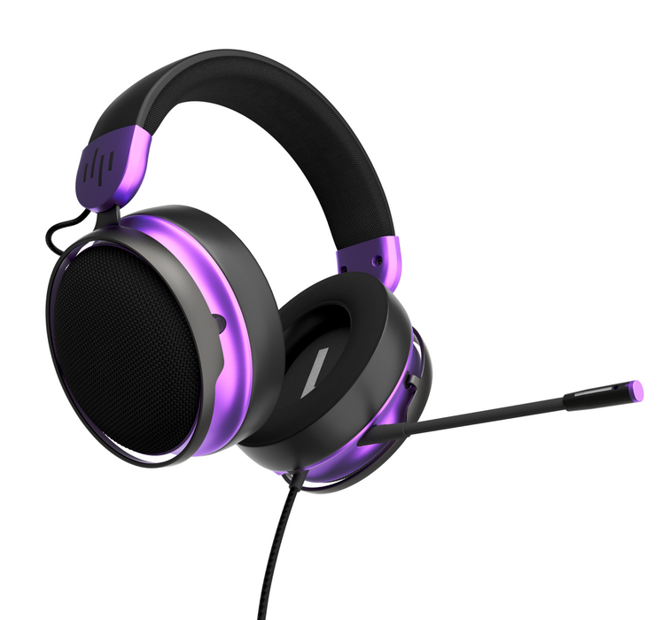 Dark Project Sono Wired Gaming Headset - Black/Violet