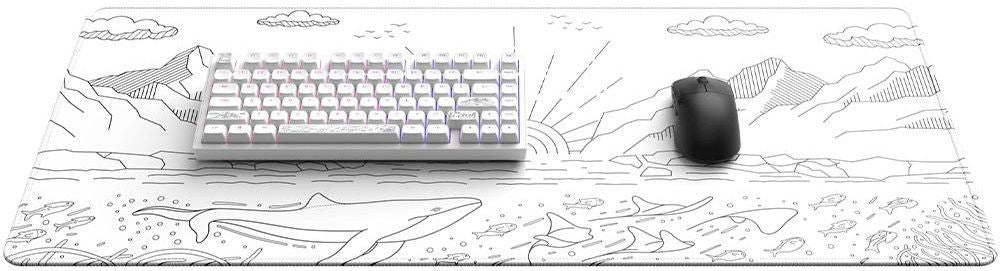 Gaming pad Dark Project - Nostra White XL