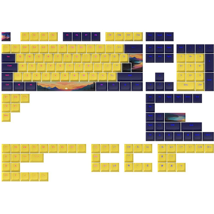 Dark Project Mechanical Keyboard Caps - Sunset PBT - ANSI & ISO