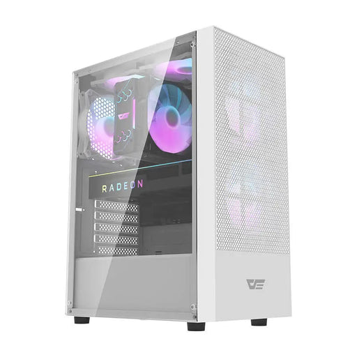 Darkflash A290 computer case (white) + 3 RGB fans - With fan<<<PC Cases<<<Gaming<<<InnproXML