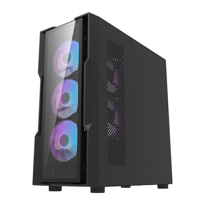 Darkflash DK431 Glass computer case (black) + 4 RGB fans - With fan<<<PC Cases<<<Gaming<<<InnproXML