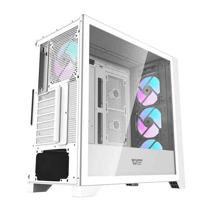 Darkflash DRX90 Glass computer case (white) - With fan<<<PC Cases<<<Gaming<<<InnproXML
