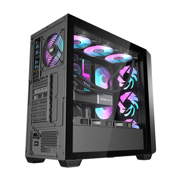 Darkflash DS900WD computer case (black) + 4 fans - With fan<<<PC Cases<<<Gaming<<<InnproXML
