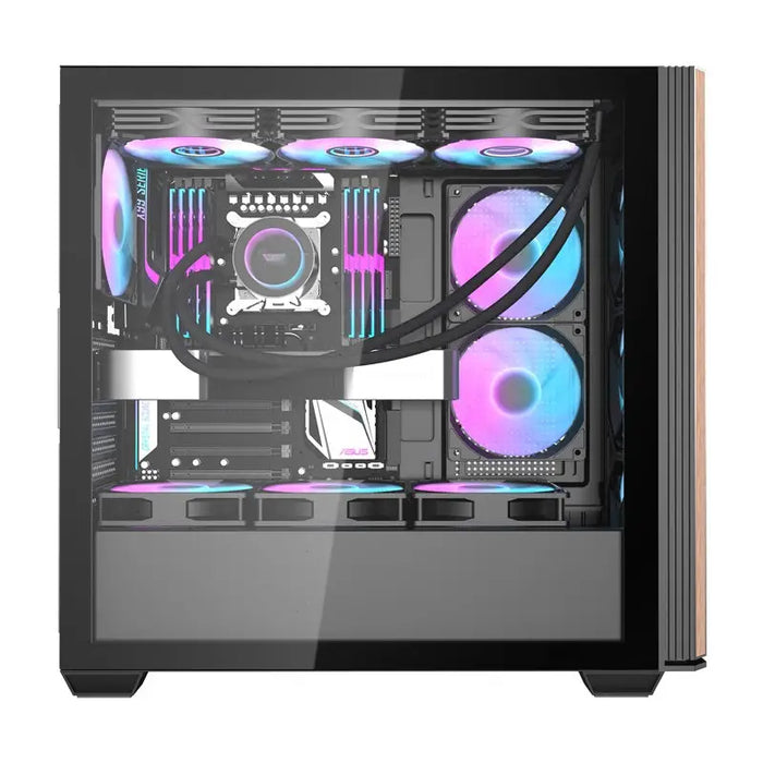 Darkflash DS900WS computer case (black) + 4 fans - With fan<<<PC Cases<<<Gaming<<<InnproXML